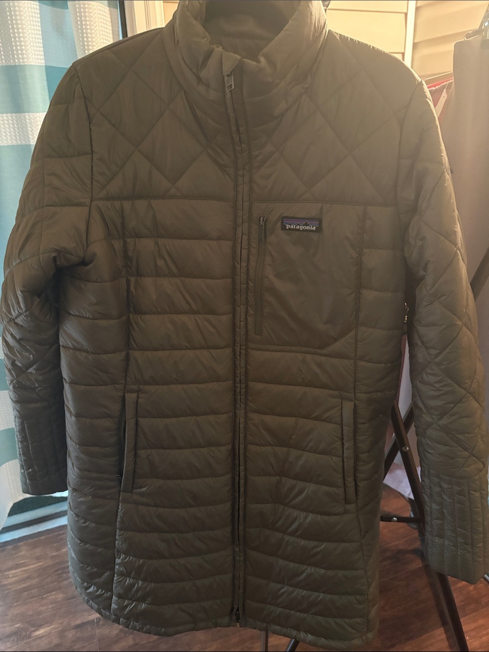 Patagonia Olive Quilted Lightweight Jacket